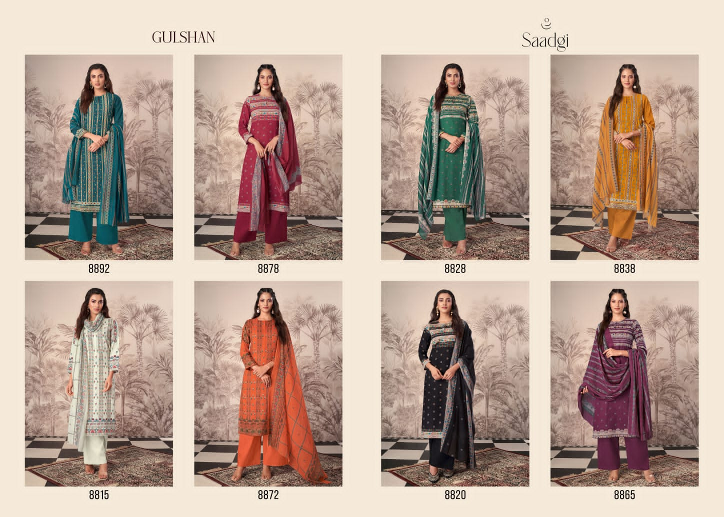 Gulshan By Saadgi Printed Cotton Dress Material Catalog